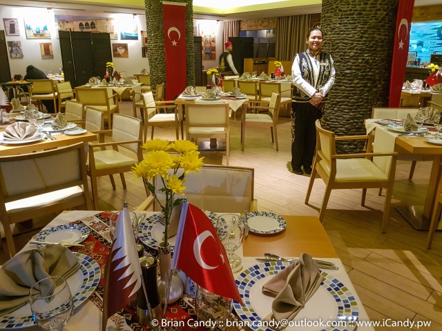 Medi Grill dressed for Turkish Night